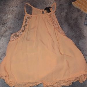Peach dress top